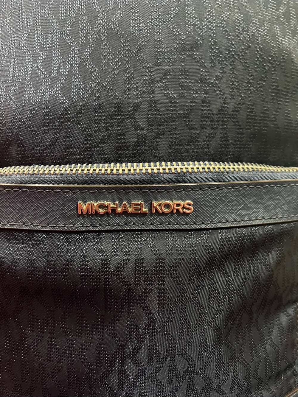 NWOT Brand New Michael Kors Navy Backpack - Picture 5 of 9